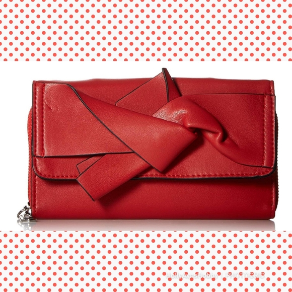 Sam Edelman Handbags - SamE | Red Bow Crossbody Clutch Bag
